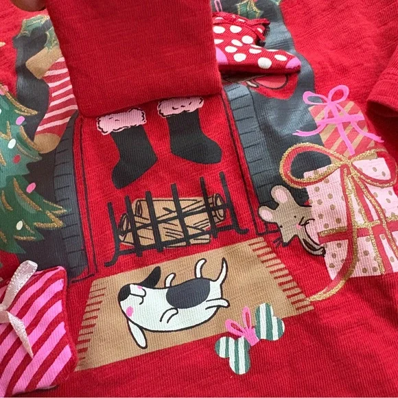 Next uk lift the flap Christmas shirt 3/4 - Picture 3 of 5